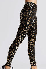 Golden Leopard High Waist Leggings For Sale Online | DivatiseSW