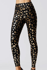 Golden Leopard High Waist Leggings